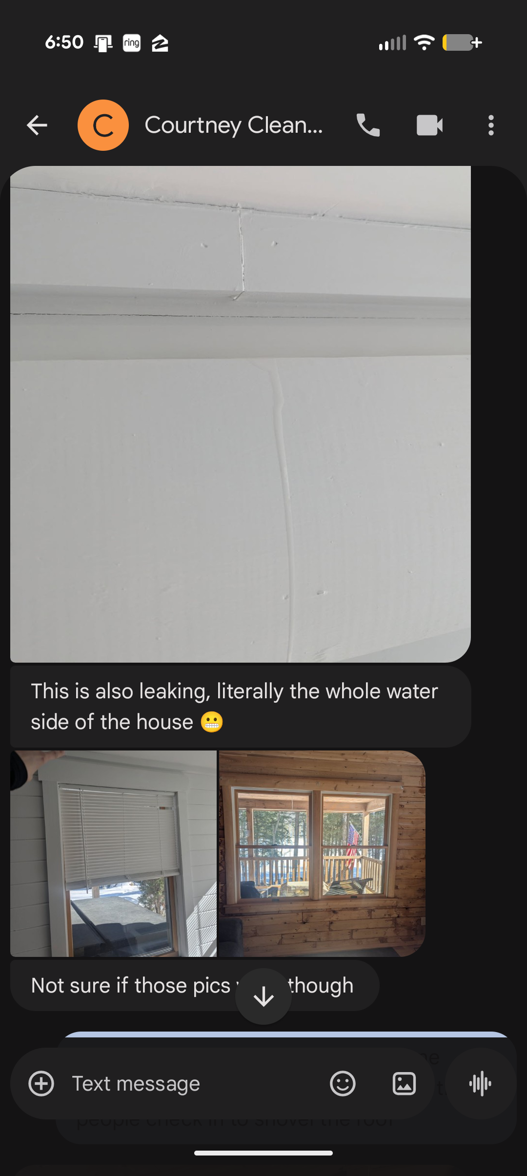 Independent Witness — “Whole Water Side of House”