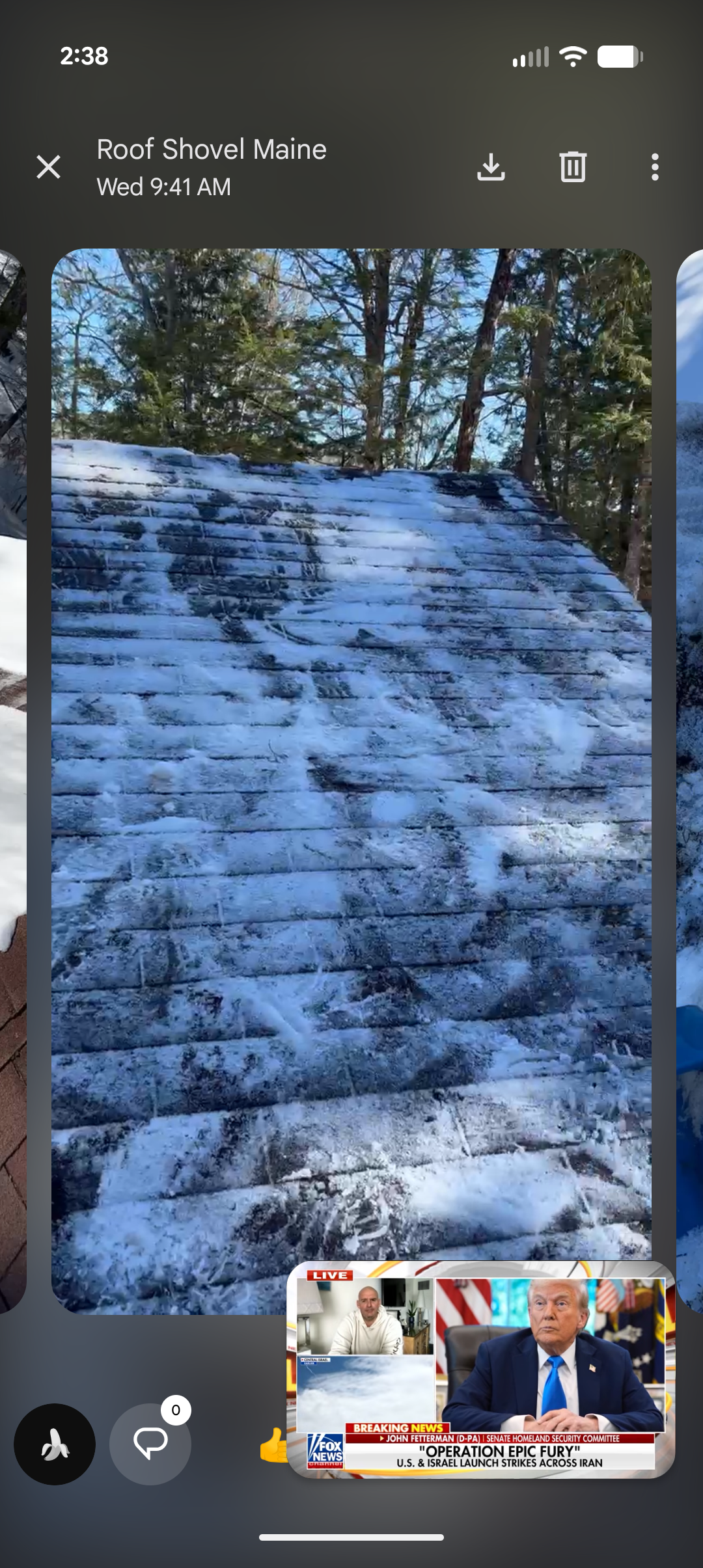 Roof Shingle Damage Patterns — Evidence of Ice Dam Location