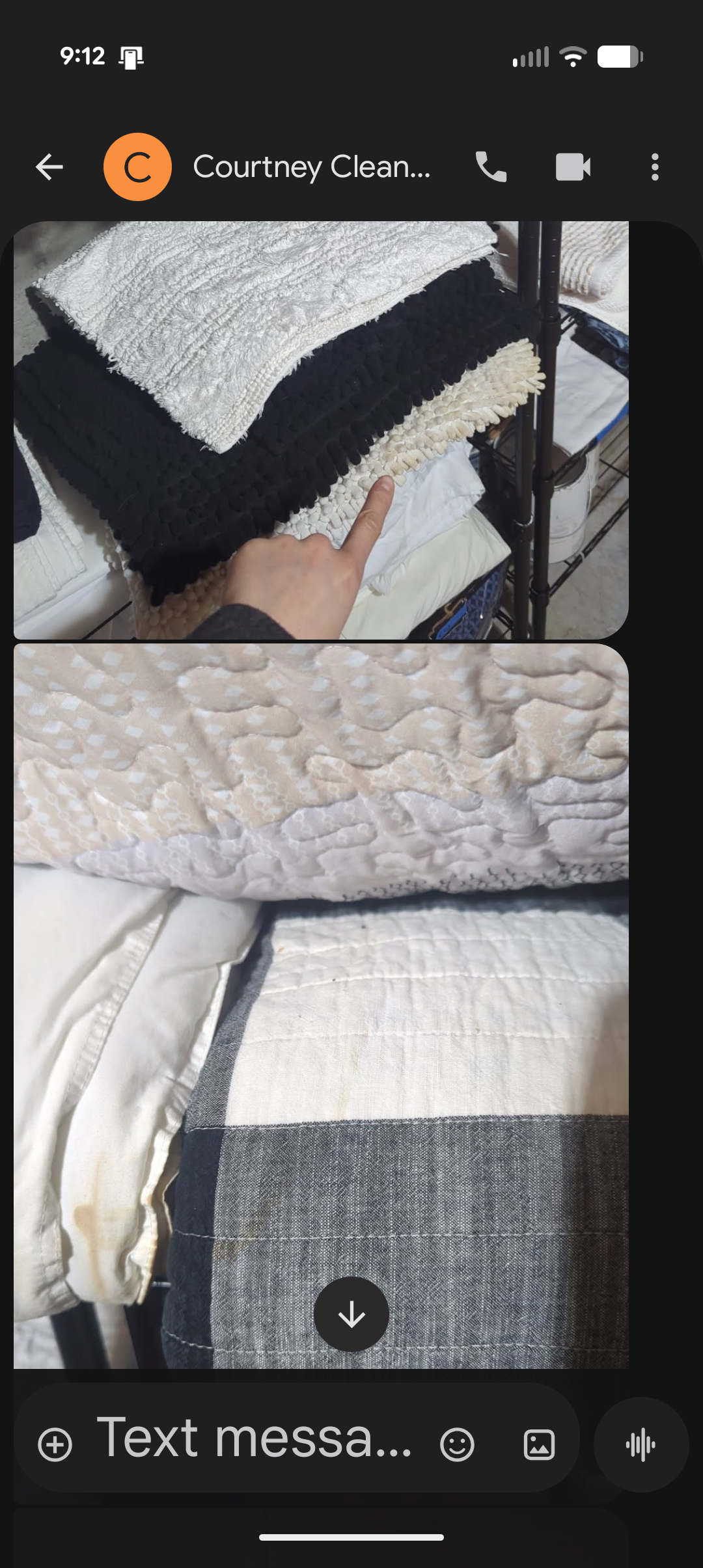 Additional Water-Damaged Textiles — Towels & Bath Linens